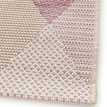 Tapis de salon - 140x200cm - Contemporain rose et beige PRISMA par Balta