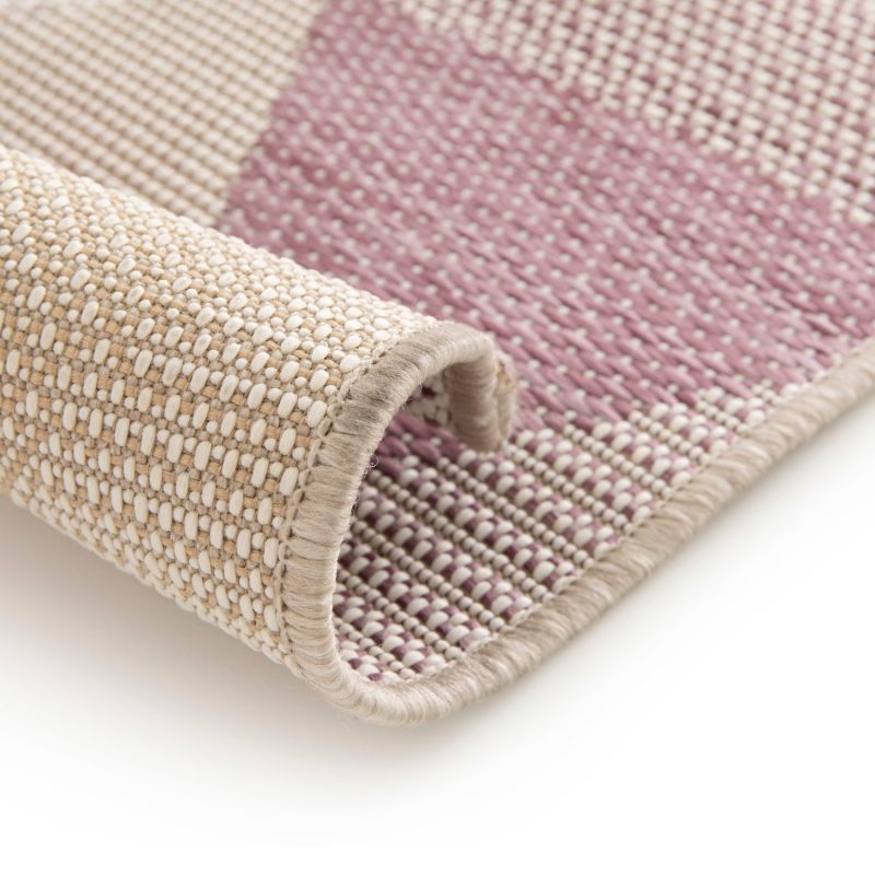 Tapis de salon - 140x200cm - Contemporain rose et beige PRISMA par Balta