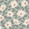 Papier peint Vinyle sur intissé floral vert FLEURETTE - Fleur par Rasch - 689808