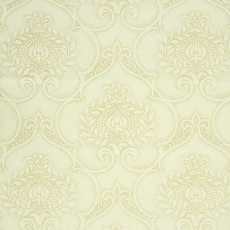 Papier peint Intissé médaillon crème et doré MIDNIGHT 3 ORNEMENT POINT DORÉ - Midnight 3 par Casadeco - 26461131