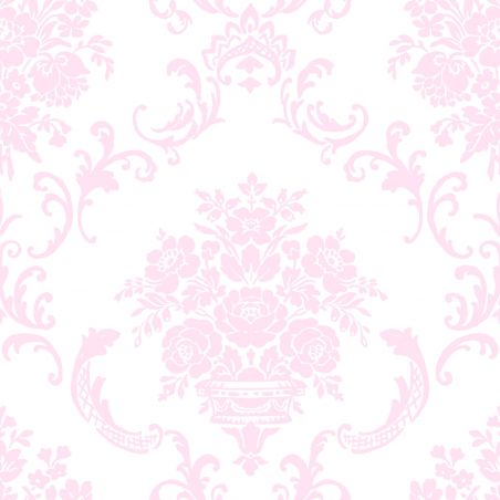 Papier peint Vinyle sur intissé floral rose ASHLEY ORNEMENT FLORAL ROSE - Ashley par Caselio - 69344003