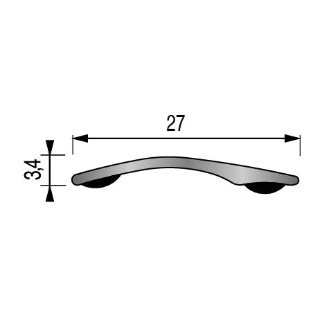 DINAC - Barre de seuil adhésive Presto Premium - aluminium naturel - H. 4  mm - l. 30 mm - L. 93 cm