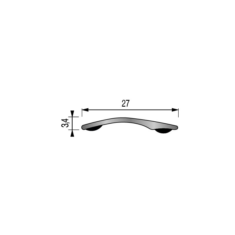 Seuil de porte adhésif butyle multi-niveaux - 93cm x 27mm - Ciment gris PRESTO PREMIUM par Dinac