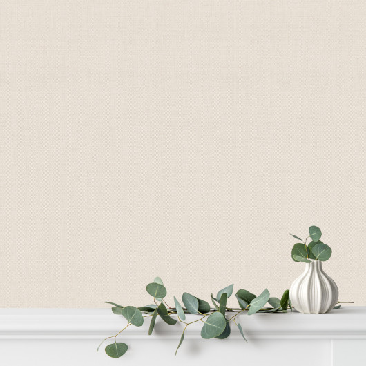Papier peint vinyle sur intissé uni lin TISSAGE - Imprim'Luxe par Ugepa - M55139