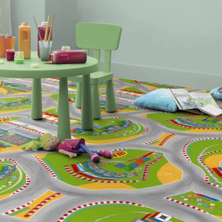Sol Vinyle - 2m - tapis de jeux multicolore POLE POSITION Exclusive 300 par Tarkett