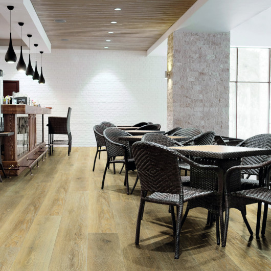 Sol Vinyle/PVC - Lame clipsable - Parquet chêne naturel GUADELOUPE - Soltec Natural par Kalinafloor