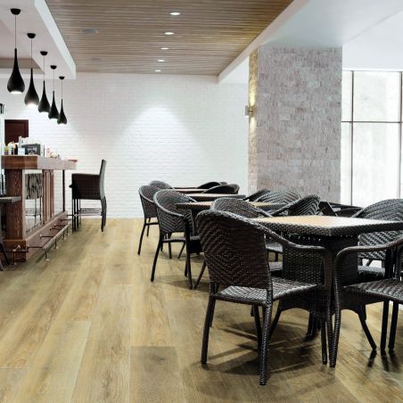 Sol Vinyle/PVC - Lame clipsable - Parquet chêne naturel GUADELOUPE - Soltec Natural par Kalinafloor