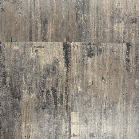 Sol Vinyle/PVC - Dalle clipsable - carrelage, effet industriel noir et marron PETRIFIED FOREST - Stone Coretec par US Floors