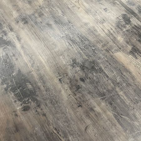Sol Vinyle/PVC - Dalle clipsable - carrelage, effet industriel noir et marron PETRIFIED FOREST - Stone Coretec par US Floors