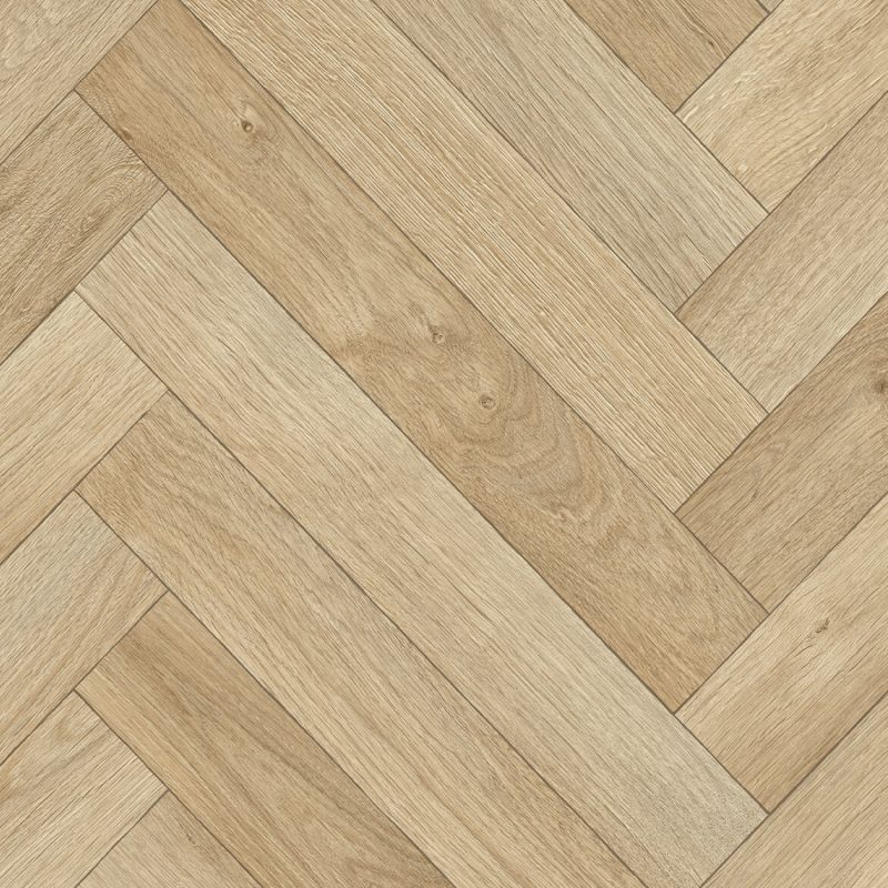Sol Vinyle 4m parquet chevron chêne naturel ALASKA 536