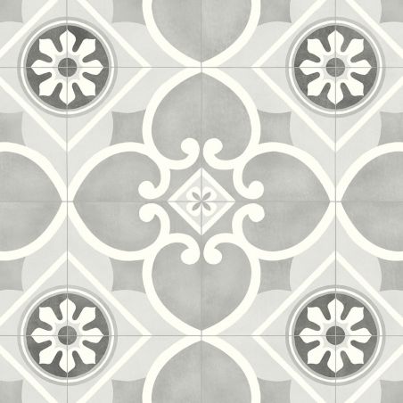 Sol Vinyle/PVC - 4m - carreaux de ciment multi-gris ACHILLES 593 - Super Ultimate Stone par IVC Sol Vinyle/PVC - 4m - carreaux de ciment multi-gris ACHILLES 593 - Super Ultimate Stone par IVC