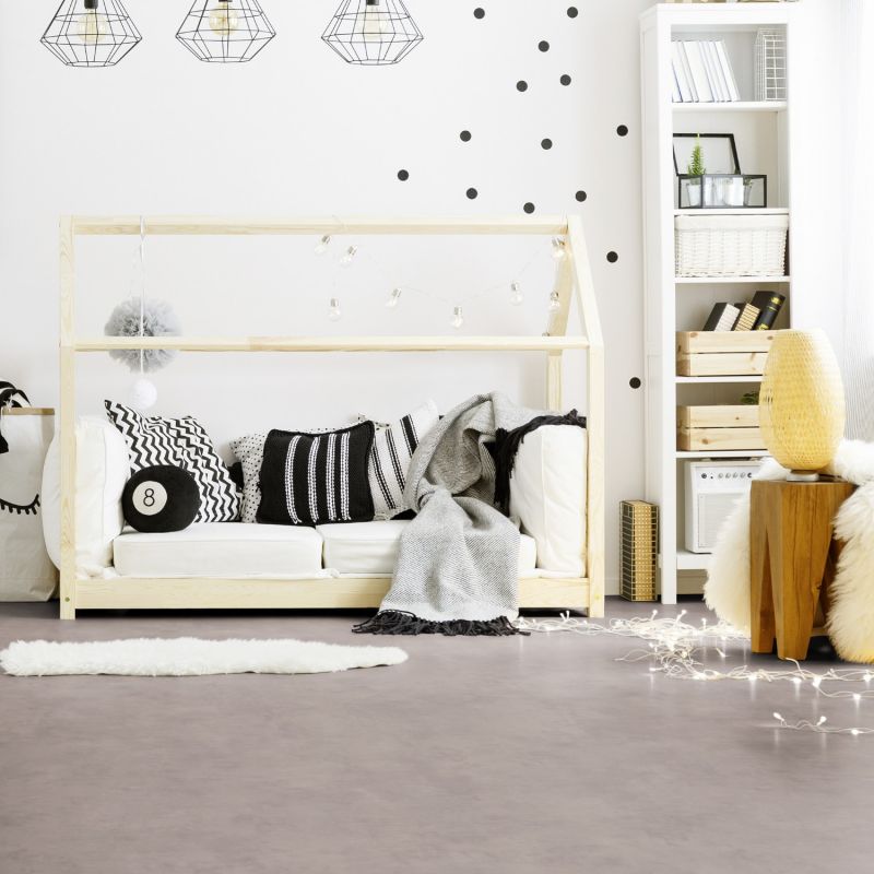 Sol Vinyle/PVC - 4m - béton beige gris MADRAS STORM - Booster par Gerflor