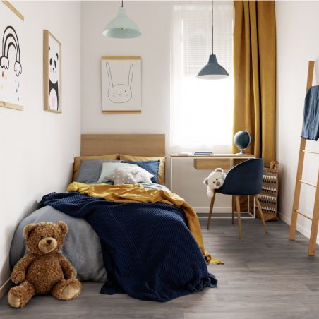 Sol Vinyle/PVC - 4m - parquet marron griséFACTORY PECAN - Primetex par Gerflor