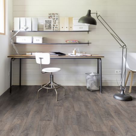 Sol Vinyle/PVC - 4m - parquet marron griséFACTORY PECAN - Primetex par Gerflor