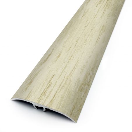 Seuil de porte invisible multi-niveaux - 93cm x 41mm - Chêne raboté blanc HARMONY par Dinac