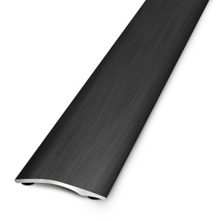 Seuil de porte adhésif butyle multi-niveaux - 93cm x 27mm - Alu brossé noir PRESTO PREMIUM par Dinac