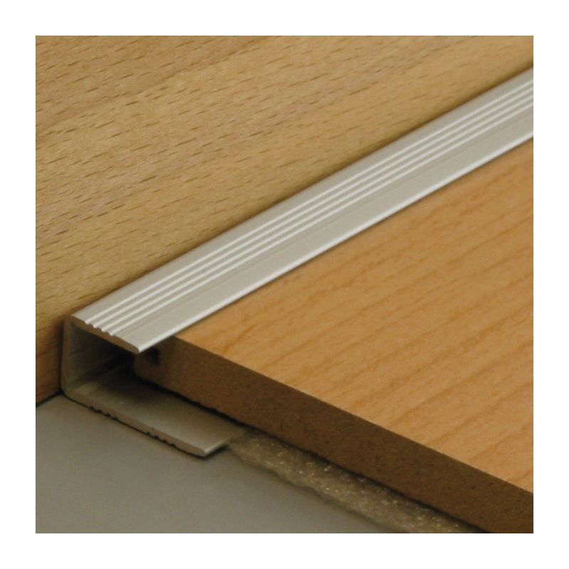 Profilé d'arrêt libre- 270cm x 23mm x 9mm - Alu naturel ARRET DE PARQUET par Dinac