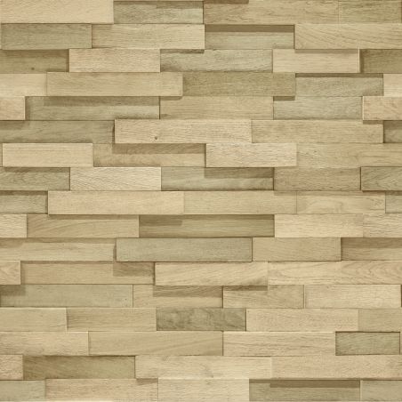 Papier peint vinyle sur intissé bois naturel et clair PAREMENT - Asperia par Grandeco - 183205