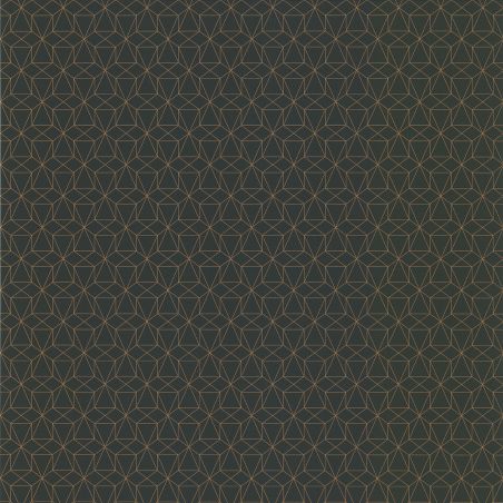 Papier peint vinyle sur intissé graphique anthracite et doré GRAPH- Park Avenue par Lutèce - 51192709