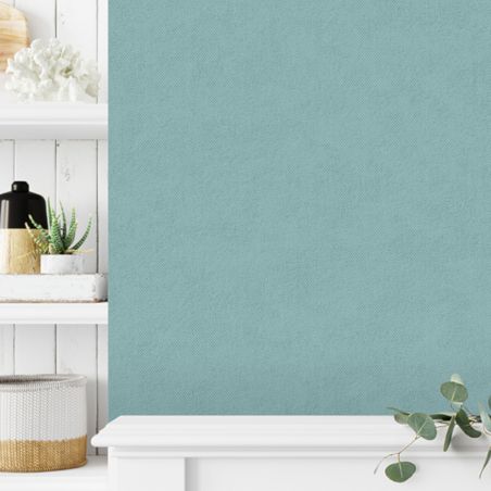 Papier peint vinyle sur intissé uni bleu turquoise BASIC - Couleurs II par Ugepa - A58224