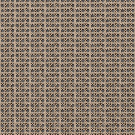 Papier peint vinyle sur intissé cannage bois naturel FAUX SEMBLANT - Imprim'luxe par Ugepa - M61409