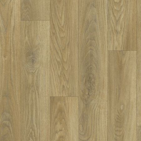 Sol Vinyle/ PVC - 4m - parquet chêne naturel CHAPMAN 639M - Plaza par Beauflor