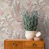 Papier peint intissé feuilles rose et doré FEUILLES TROPICALES - Wallpaper par As Creation - 39095-4