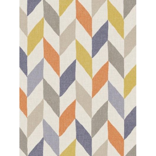 Papier peint vinyle sur intissé géométrique jaune et orange OSLO MULTICO - Swing par Caselio - 68883422