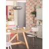 Papier peint vinyle sur intissé géométrique rose et orange ROND - Swing par Caselio - 68924513