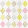 Papier peint standard géométrique vert et rose LOSANGE - Pretty lili par Caselio - 69167070