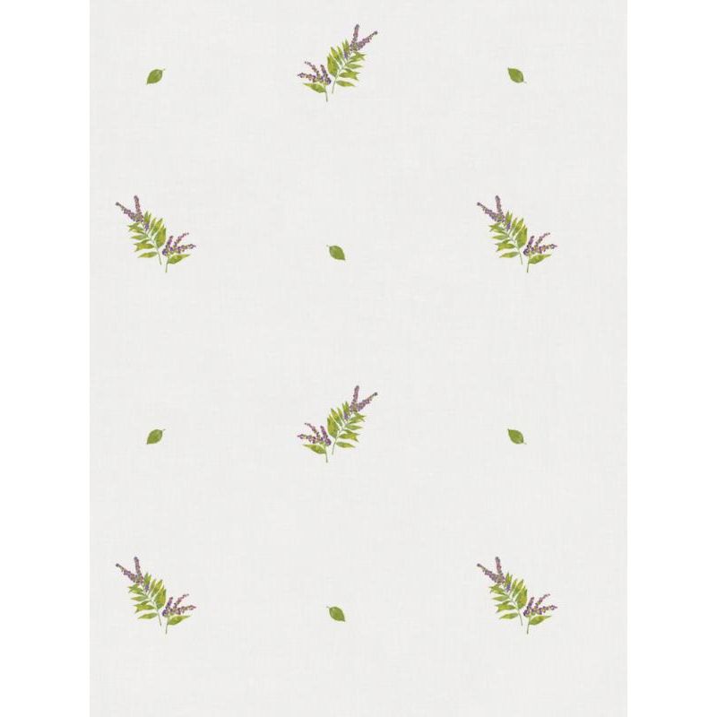 Papier peint vinyle sur intissé floral violet et vert HERBIER - Bon Appetit par Caselio - 68375001