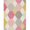 Papier peint vinyle sur intissé géométrique rose et jaune ARLEQUIN - Swing par Caselio - 68914812
