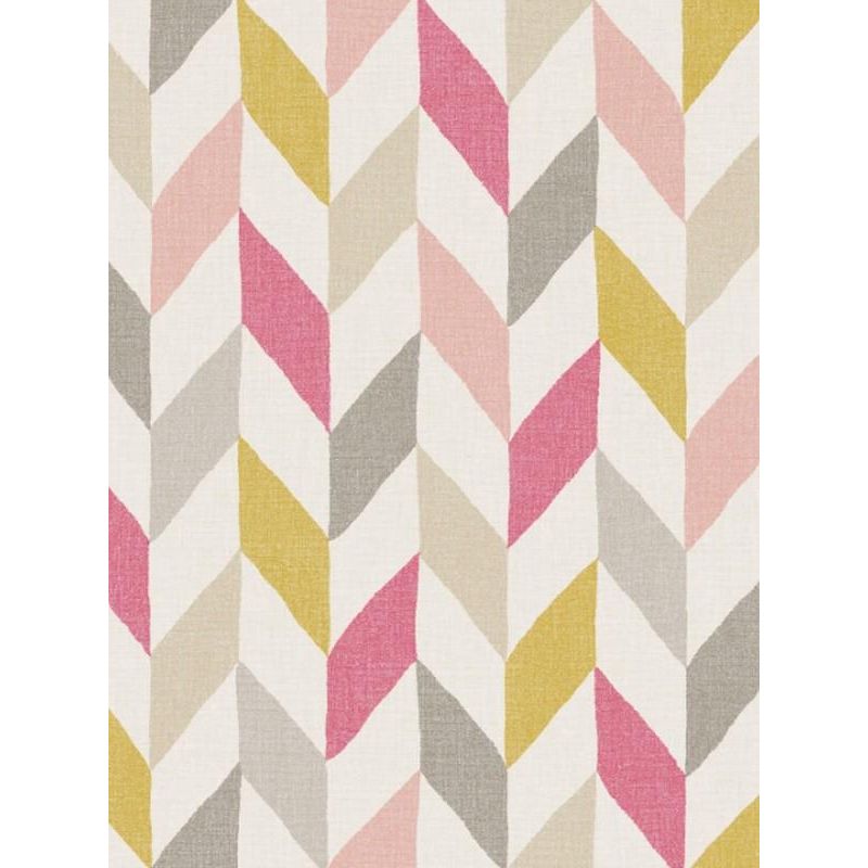 Papier peint vinyle sur intissé géométrique rose et jaune OSLO - Swing par Caselio - 68884984