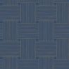 Papier peint intissé géométrique bleu indigoet doré LONGEVITY - Mystery par Caselio - 101646328