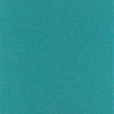 Papier peint vinyle sur intissé uni turquoise foncéLINEN - Linen par Caselio - 68526777