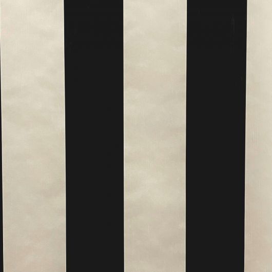 Papier peint intissé rayures noir et blanc RAYURES - Eternity par Caselio - 67569093