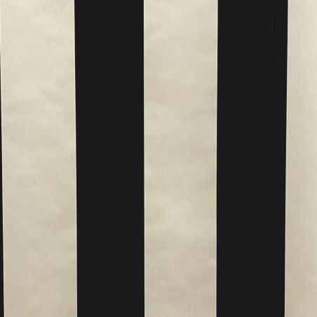 Papier peint intissé rayures noir et blanc RAYURES - Eternity par Caselio - 67569093