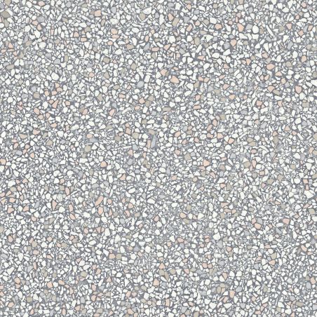 Sol Vinyle/PVC - 4m - terrazzo gris et blanc BOLOGNA 513 - Textile Texmark par IVC