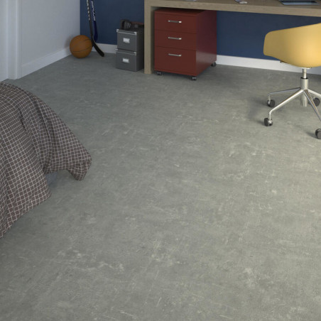 Sol Vinyle/PVC - 4m - béton gris clair et  TENDENZA COOL GREY Iconik Life par Tarkett