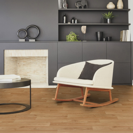 Sol Vinyle/PVC - 4m - parquet chêne doré SHERWOOD CLAIR  - Iconik Confort  par Tarkett