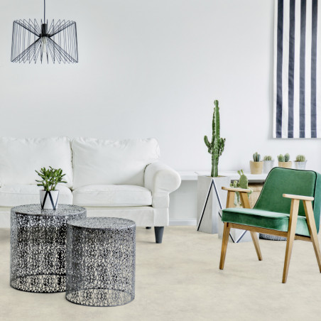 Sol Vinyle/PVC - 4m - béton blanc et gris DUNE WHITE Primetex par Gerflor Sol Vinyle/PVC - 4m - béton blanc et gris DUNE WHITE Primetex par Gerflor