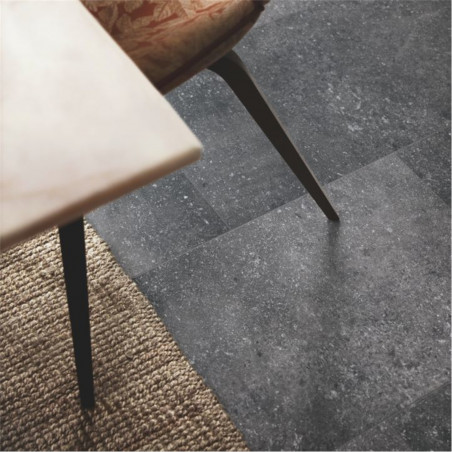 Sol Vinyle/PVC - Dalle clipsable - Carrelage gris foncé minéral  BLUE STONE  - Viktor par Balterio