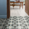 Sol Vinyle/PVC- 3m - carreaux de ciment bleu et gris ACHILLES 578 - Atlas par IVC