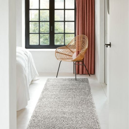 Tapis de salon - 65x130cm - Uni / Faux-uni blanc Twilight par Ragolle