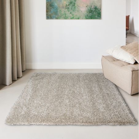 Tapis de salon - 65x130cm - Uni / Faux-uni beige Twilight par Ragolle Tapis de salon - 65x130cm - Uni / Faux-uni beige Twilight par Ragolle