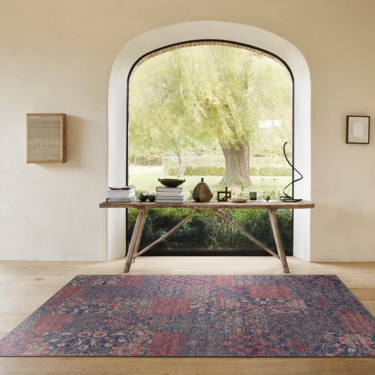 Tapis de salon - 160x230cm - Classique rouge et bleu Tivoli par Ragolle