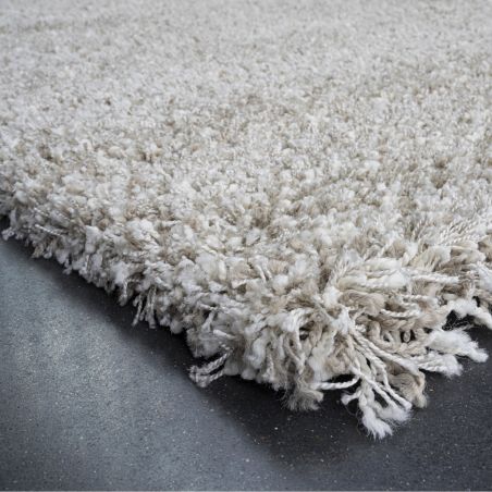 Tapis de salon - 65x130cm - Uni / Faux-uni blanc et beige Twilight par Ragolle Tapis de salon - 65x130cm - Uni / Faux-uni blanc et beige Twilight par Ragolle