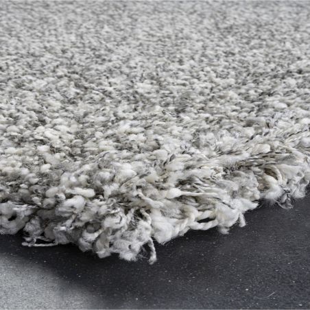 Tapis de salon - 65x130cm - Uni / Faux-uni blanc et gris Twilight par Ragolle Tapis de salon - 65x130cm - Uni / Faux-uni blanc et gris Twilight par Ragolle