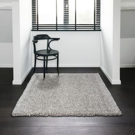 Tapis de salon - 65x130cm - Uni / Faux-uni blanc et gris Twilight par Ragolle Tapis de salon - 65x130cm - Uni / Faux-uni blanc et gris Twilight par Ragolle