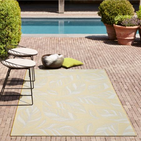 Tapis de salon - 140x200cm - Animal / Végétal jaune Newport par Ragolle